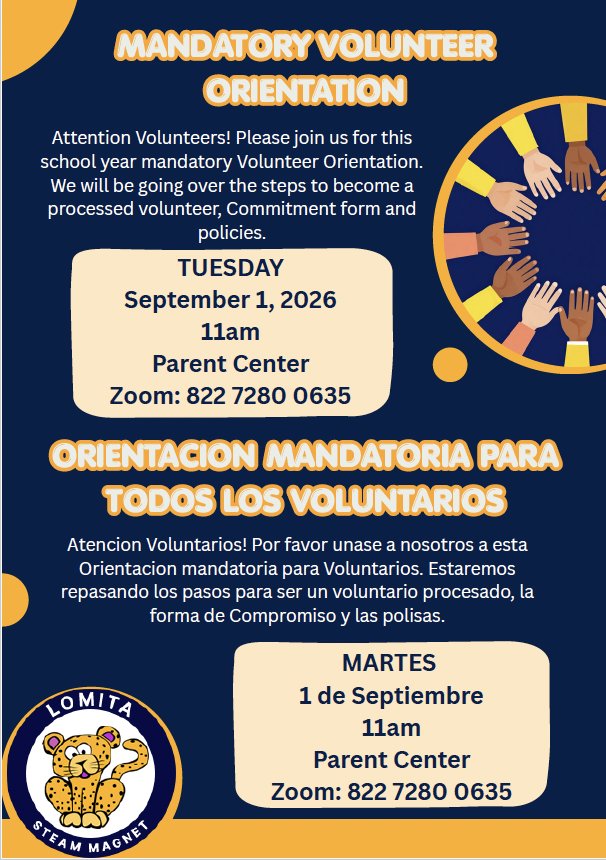 Volunteer Orientation 9-1-26